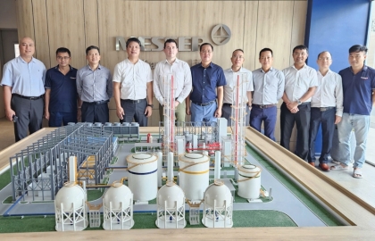 Lãnh đạo PVChem làm việc với Messer và khảo sát hoạt động Nhà máy Ethanol Dung Quất